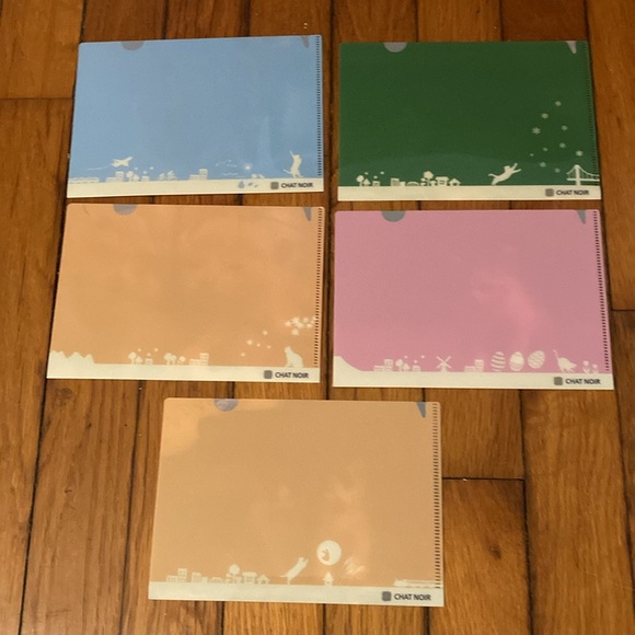 5 Small Plastic Card Folders - Picture 8 of 8